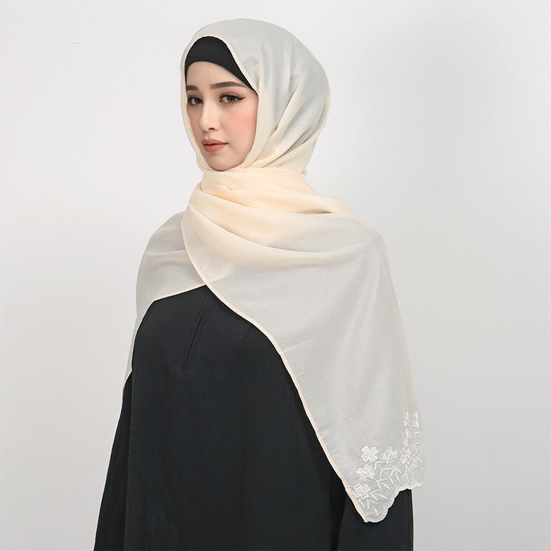 9 Colors Glitter Hijab Cotton Polyester Scarf Wraps Plain Shawls Rayon Fabric Silk Silver Wire Muslim Scarf Women Instant Hijab