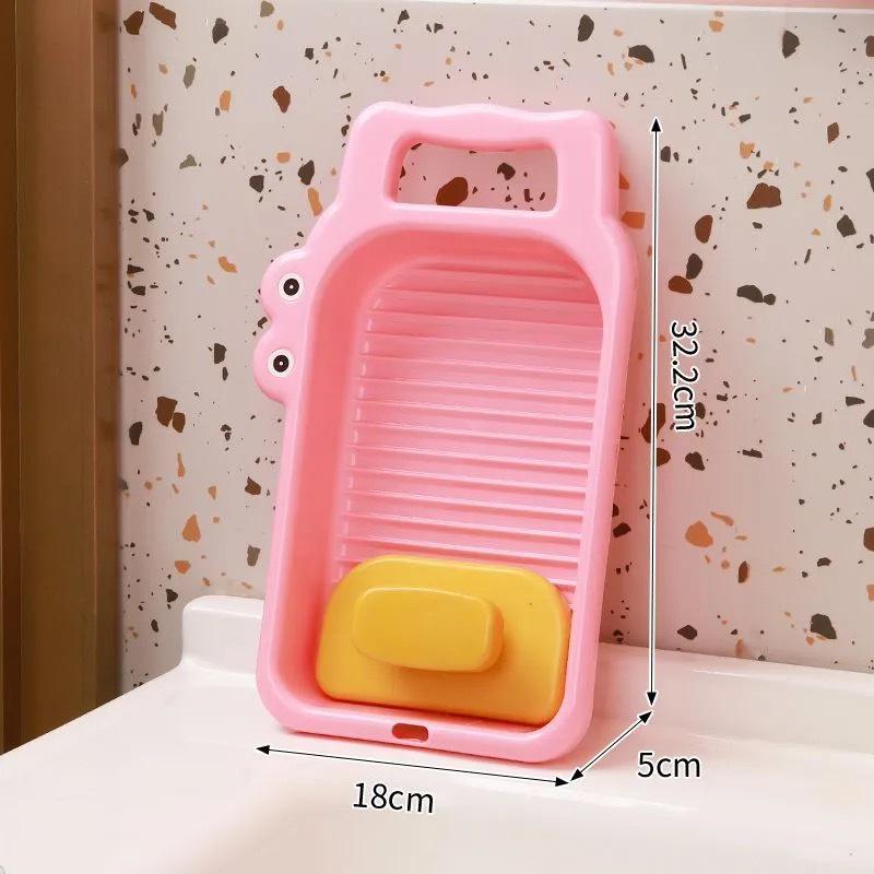 Cartoon Crocodile Roller Washing Board - Multi-Functional Non-Slip for Hand Washing Underwear