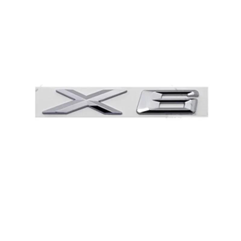 ABS Badge Car Body Sticker Trunk Emblem for BMW X1 X3 X5 X6 GT Logo E46 E90 E60 F10 F11 F20 F30 G01 G20 Auto Accessories