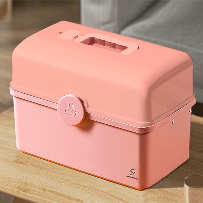 Cutie de Depozitare Medicamente de Prim Ajutor pentru Familie, Capacitate Mare, pentru Uz Casnic