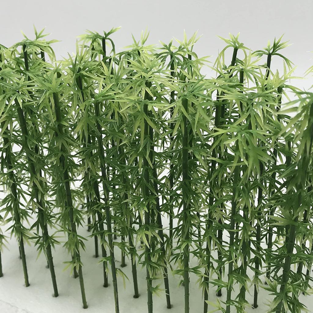[DauStage] Green Cherry Bamboo Palm Willow Pine Forest Model N Gauge Diorama Railway Architectural Tree Miniature 14. Bamboo 12cm 20 Pieces