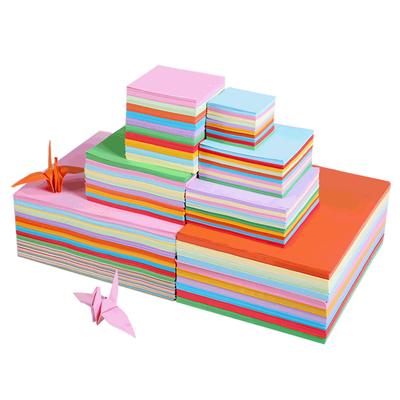100 pezzi di carta origami quadrata doppia faccia tinta unita carta pieghevole multicolore bambini fatti a mano fai da te scrapbooking artigianato decorazione