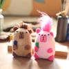 Adorable Plush Capybara Keychain Cute Fluffy Stuffed Animal For Bags And Keys