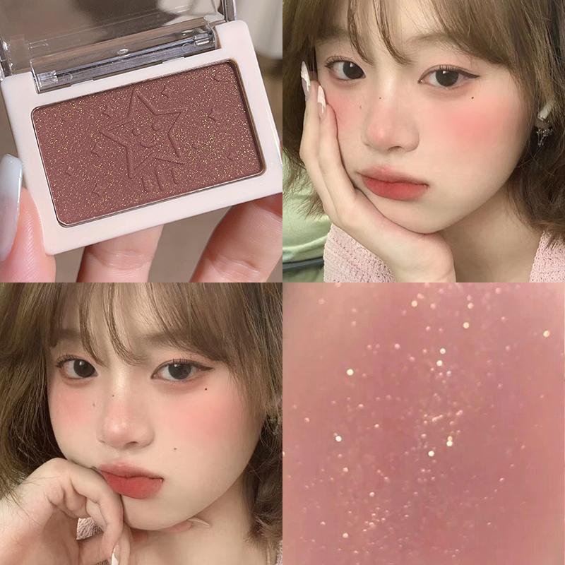Single Blush Single Honey Powder Powder Natural Whitening Highlight Brightening Rouge 6 Colors Available