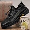 Fashion Breathable Mesh Mens Sneakers Lightweight Male Casual Shoes New Outdoor Walking Shoes Hollow Out Hiking Shoes Men Non-Slip Flats