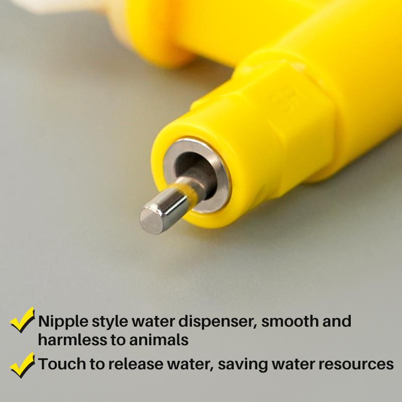 3/6/9pcs Poultry Chicken Nipple Drinker Automatic Rabbit Drinking Fountain 360° Pigeon Hamster Cage Pet Nipple Drinker