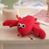 Cute Cartoon Lobster Headband and Keychain Set - Hair Tie, Brooch, and Bag Accessory