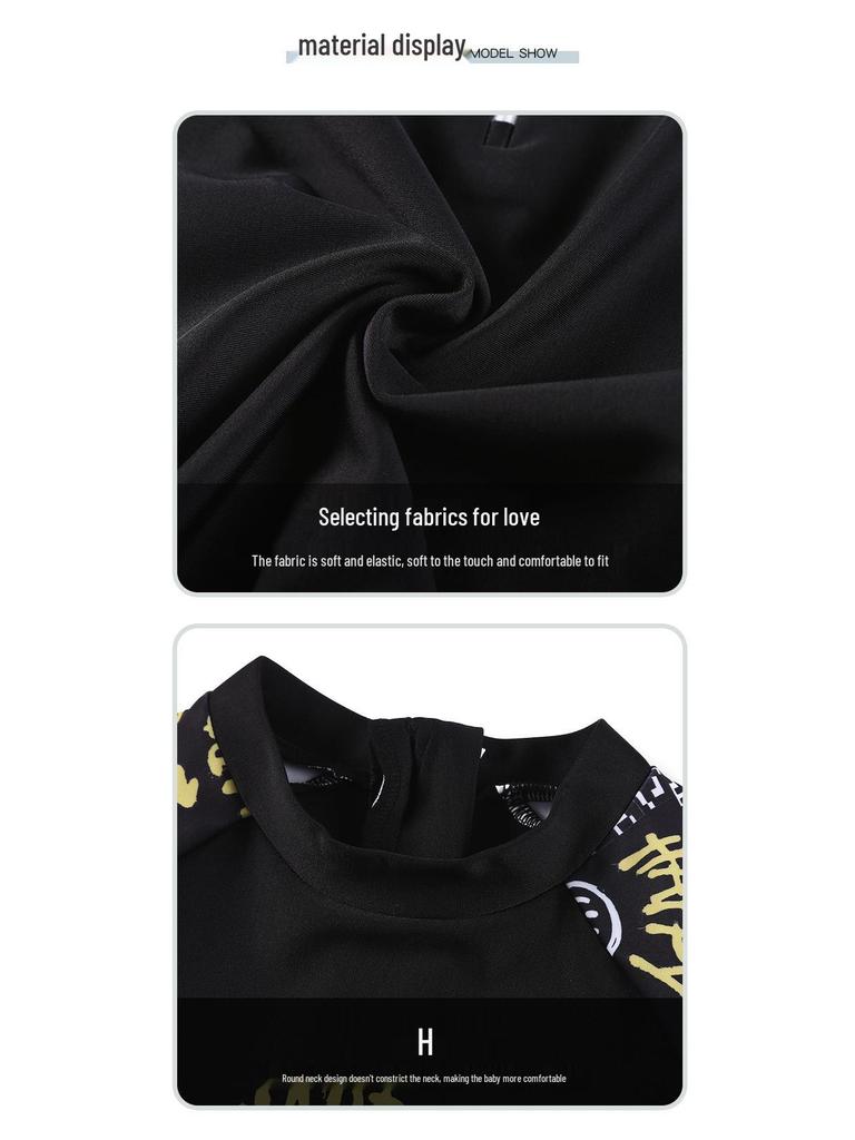 Kinder Schnelltrocknender Badeanzug: Unisex Einteiler für professionelles Training, Sonnenschutz für Jungen und Mädchen im 2025-Stil.