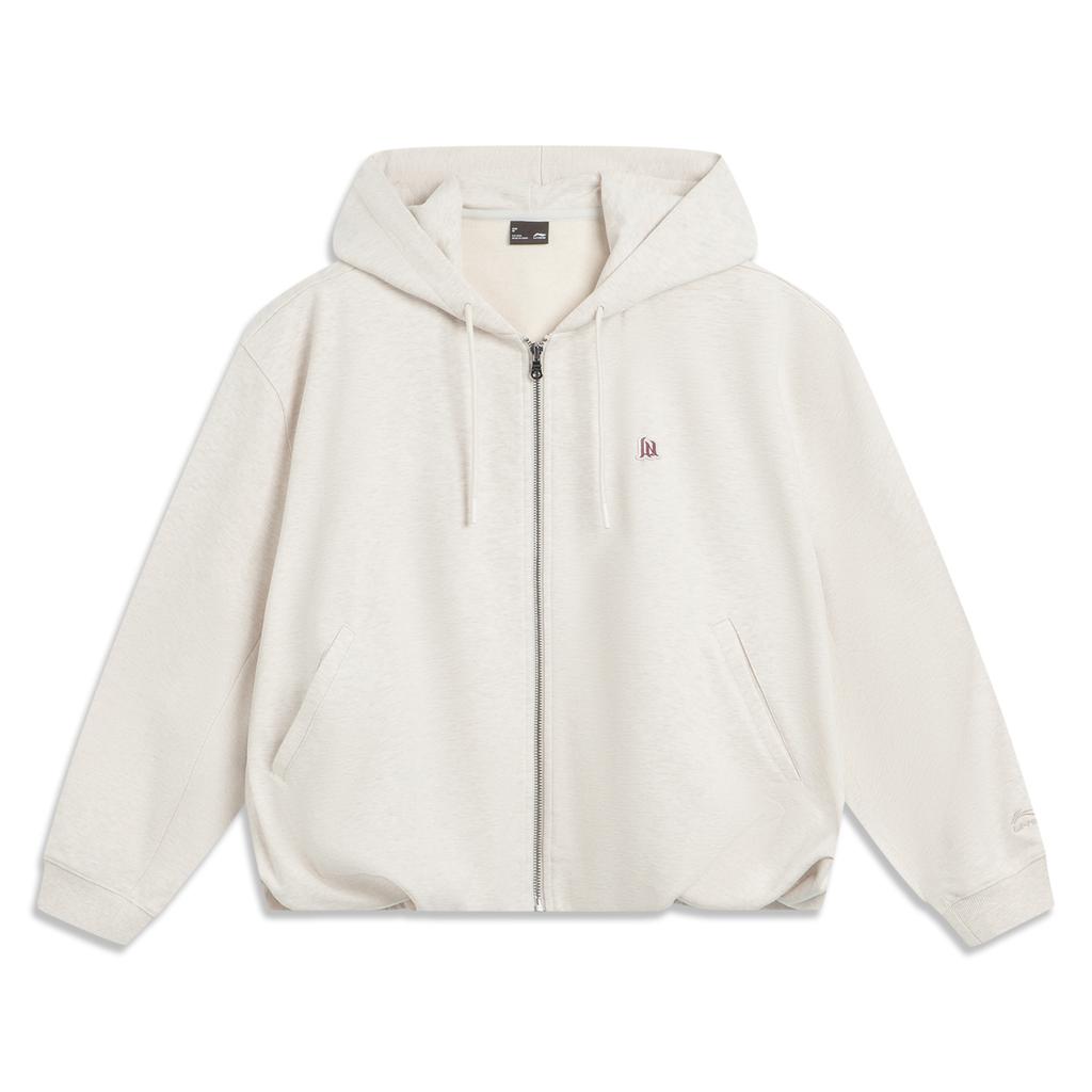 Li Ning Sports Lifestyle Series Loose Fit Hooded Logo Sweatshirt Women sweatshirt AWDVC22-3