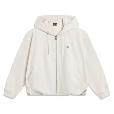 Li Ning Sports Lifestyle Series Loose Fit Hooded Logo Sweatshirt Women Sweatshirt AWDVC22-3