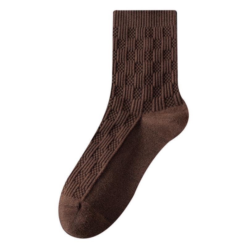Herren Locker Sitzende Dicke Socken, Anti-Pilling Freizeit Herrensocken, Business Wadenlange Socken