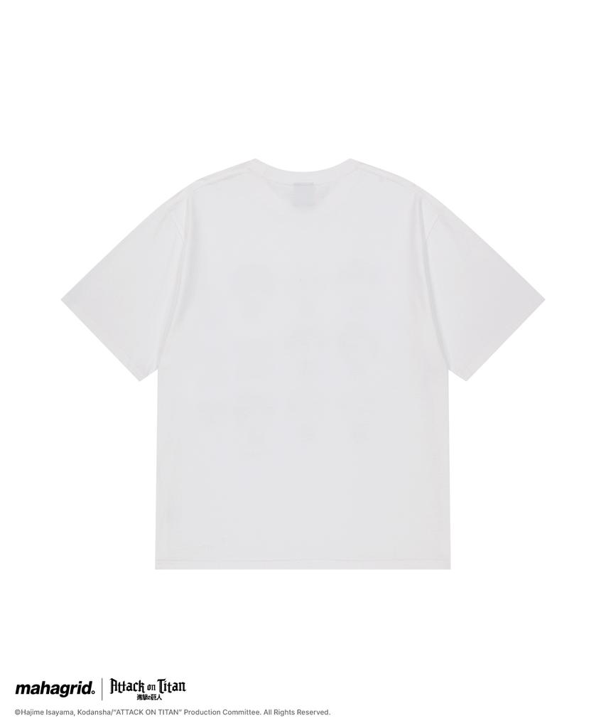 MAHAGRID [Attack On Titan] Sasageyo Character Tee White(Mg2Gmmt504T)