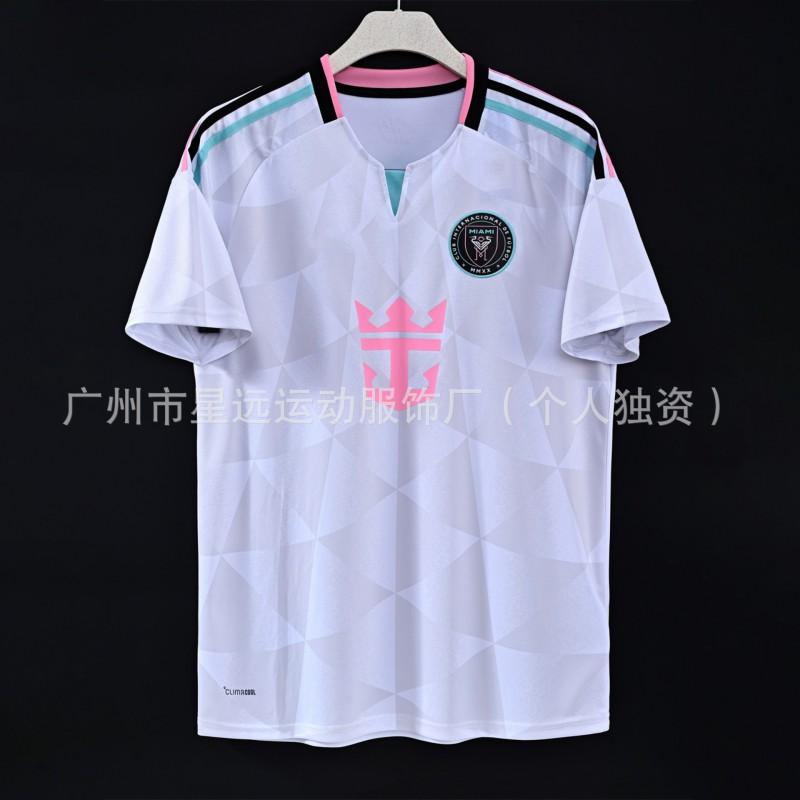 Miami International 2026-27 Home Away White Soccer Jersey No.10 Messi Fan Version Short Sleeve Football Shirt Men Women