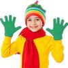 For 4-8 Years Old Kids Boys Girls Winter Cold And Warm Gloves Children Gloves Winter Knitted Full Finger Gloves Unisex Solid