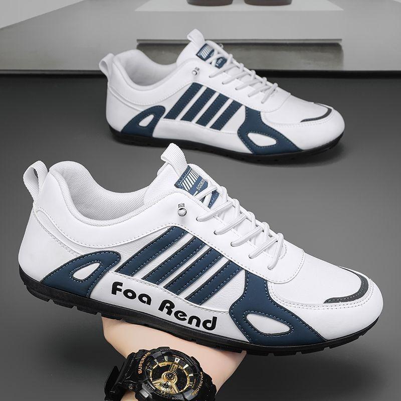 Men's Casual Shoes Light PU Leather Sneakers New Comfort Flats Outdoor Sport Running Shoe Training Shoes for Men Tenis Masculino