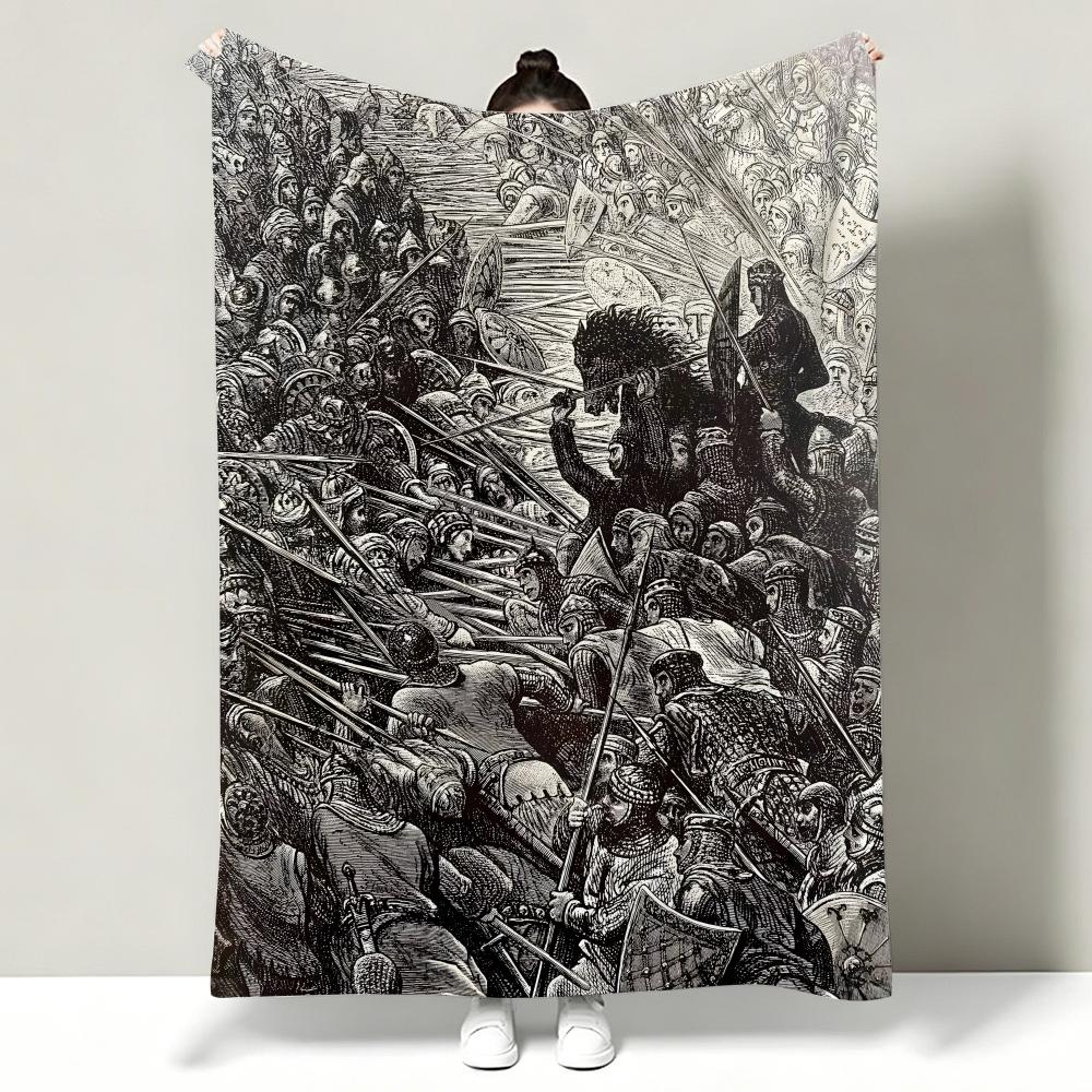 Artist GGustave DDore Throw Soft Warm Flannel Throw Blanket Multiuse for Sofa Bed Office Nap