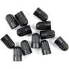 Dsycar 30 Pack TPMS Tire Valve Stem Caps, Black Plastic Long Stem Caps for TR20008 TPMS Valve Caps with Rubber Gasket