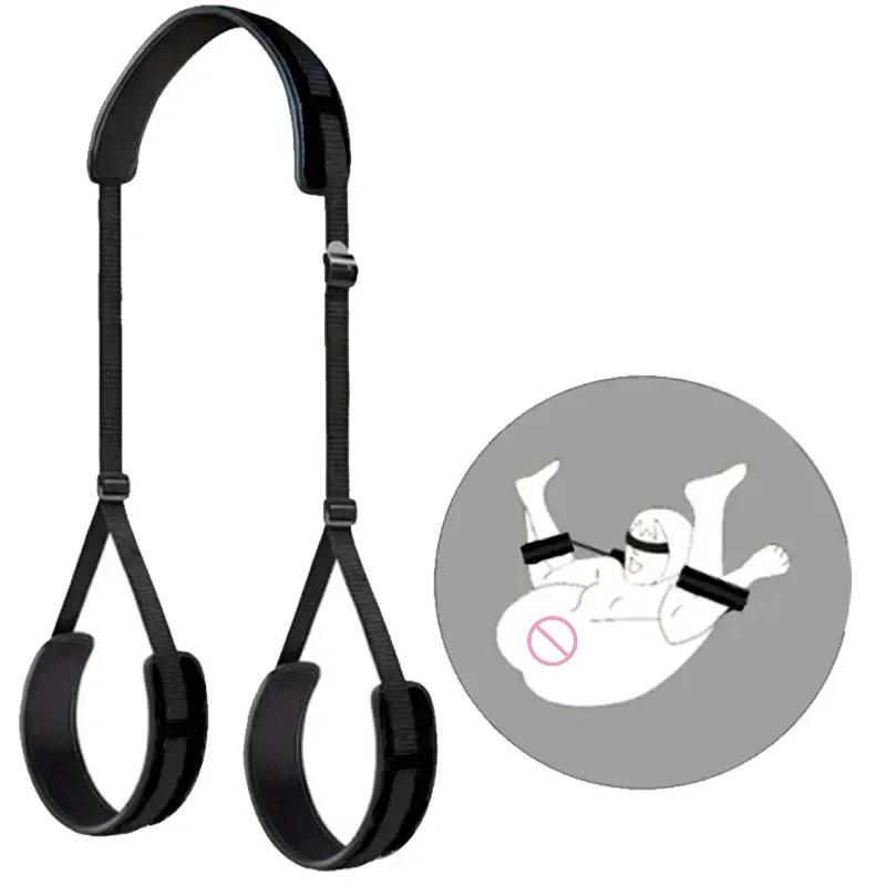 Adjustable  Thigh Restraint Kit for Couples – Erotic Bondage Set with Leg Spreader, Blindfold & Neck Support Pillow