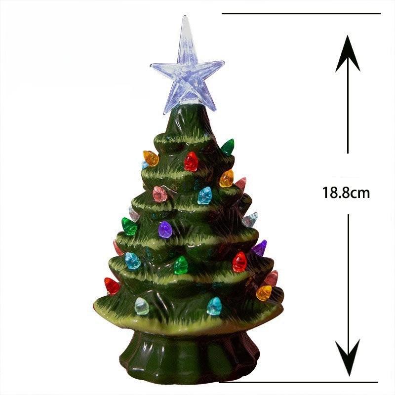 Christmas Festive & Party Supplies Desktop Decorat Ornaments Luminous Christmas Trees Home Decoration Handicraft Sculpture