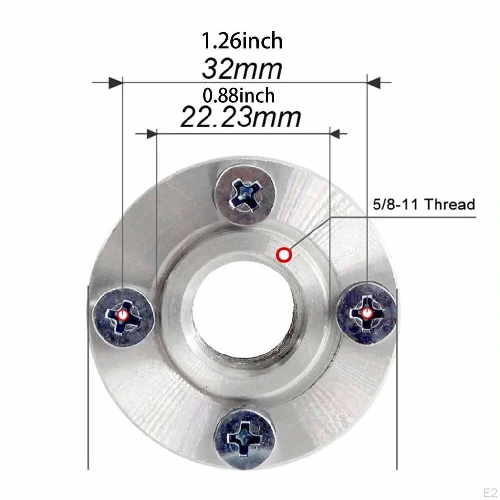 Flush Mount Adapter Flange 5/8-11 Thread, Accessories Nut Easy to Install Replacement for