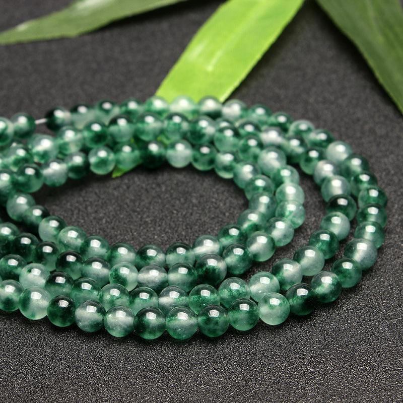 

Набор для самостоятельного изготовления браслета из бисера «Плавающий цветок, водяная трава, халцедон». 8mm синий