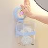 Bathroom Storage Shelf With Suction Cup Holds Firmly Waterproof ABS Plastic Wall Organizers for Small Space Saving