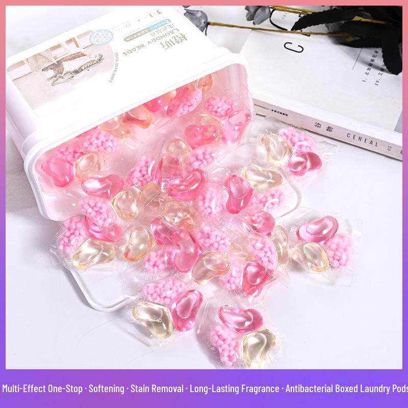 3-in-1 Laundry Detergent Sachet with Durable Fragrance Beads, Sample Size in Divided Bottle