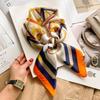 Luxus-Mode-Druck 70*70cm Seide Quadrat Schal Frauen Weiche Satin Haarband Halstuch Krawatte Weibliche Stirnband Foulard Tasche Band