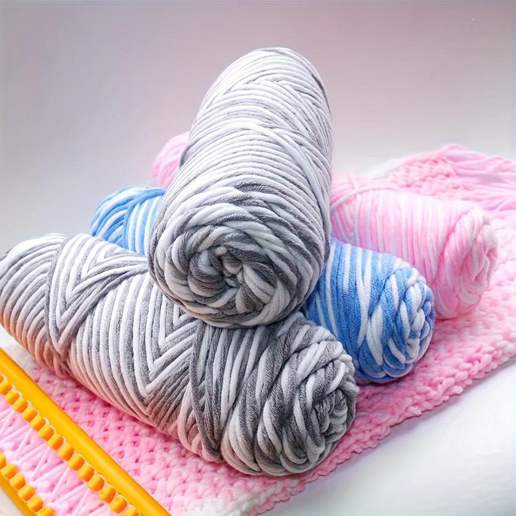 3-Pack Soft & Thick Acrylic Yarn (95g/Skein, 135m) Vibrant Colors for Knitting & Crochet | DIY Hats, Scarves Gloves Cushions | 3.5-4.5mm Needles/Hooks