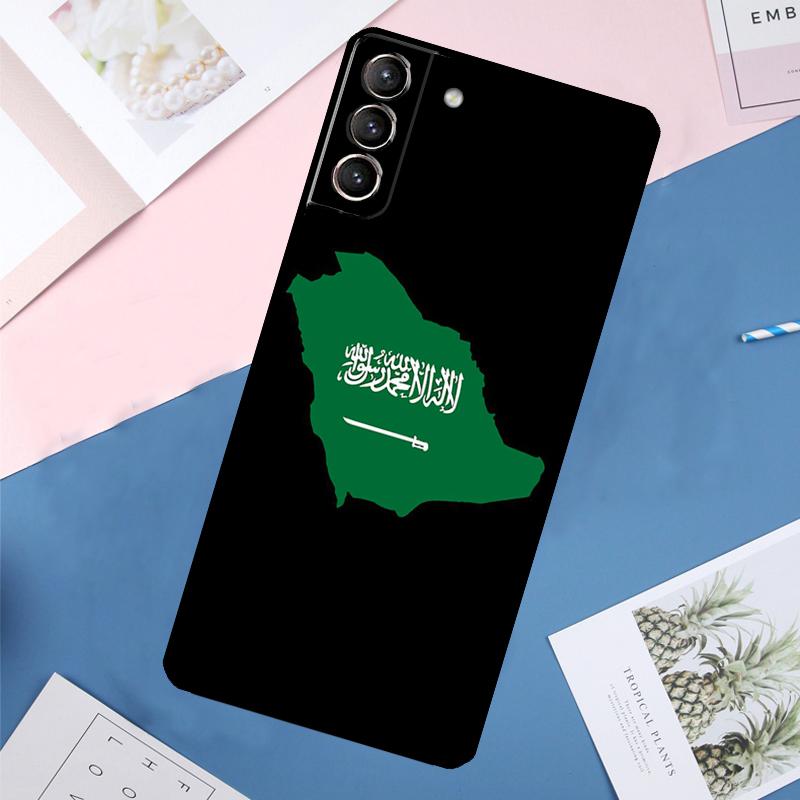 Kingdom of Saudi Arabia Flag Case For Samsung Galaxy S22 S23 S24 Ultra S9 S10 Plus Note 10 20 Ultra S20 S21 FE Cover