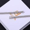 6mm Zircon Cuban Link Necklace & Bracelet: European/American Hip Hop Jewelry