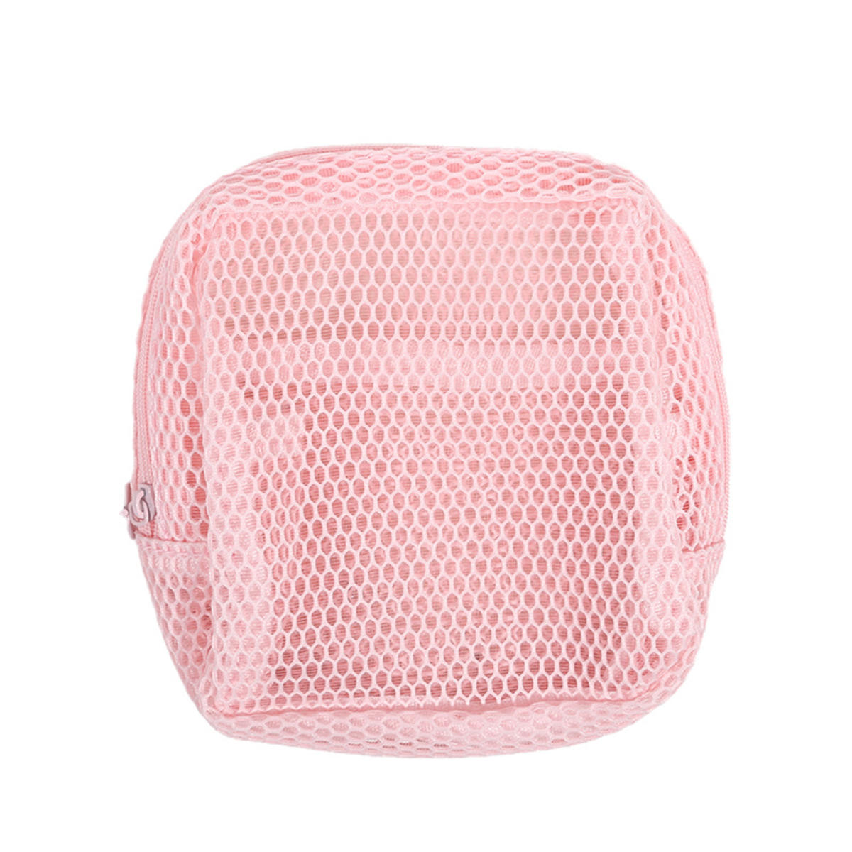 

1Pcs Mesh Cosmetic Bag, Portable Small Storage Bag Toiletry Wash Bag Organizer Storage Pouch For Women Travel Cosmetic Storage Bag розовый