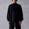 Fear of God Essentials Summer 2023 New Release Essentials Core Single Letter Print Crew Neck Long Sleeve T-Shirt Men Tops Jet-Black 125SP232016F