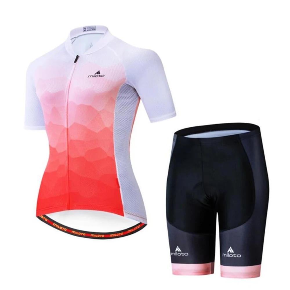 Women Pro Team Bike Summer Cycling Jersey Set Clothes Bicycle Clothing Breathable Cycling Set Maillot Ropa Ciclismo
