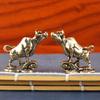 Bullfighting Retro Figure Home Decor Bullfighting Spirit Soaring Brass Wall Street Bullfighting Accessories Copper Bull Decor