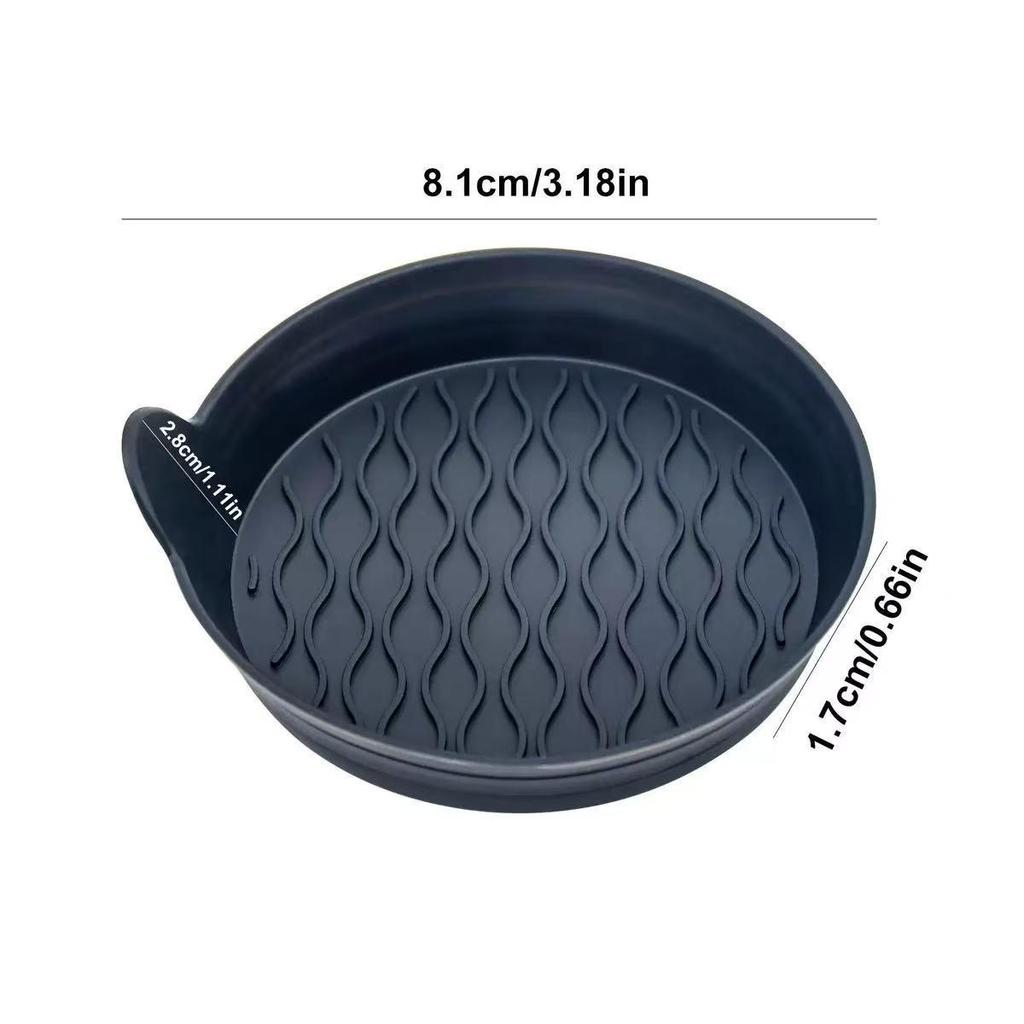 Silicone Non-slip Round Car Cup Coaster Mat