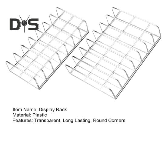 2 Adet Makyaj Göz Farı Paleti Düzenleyicileri 7 Bölmeli Şeffaf Kozmetik Ekran Depolama Tutucuları