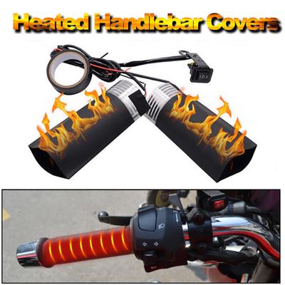 Motorcykelhandtagsvärmare 12v Motorcykel Elbil Värmande Handtagsskydd Uppvärmda Handtag E-cykel Styrvärmare Värmare Kit