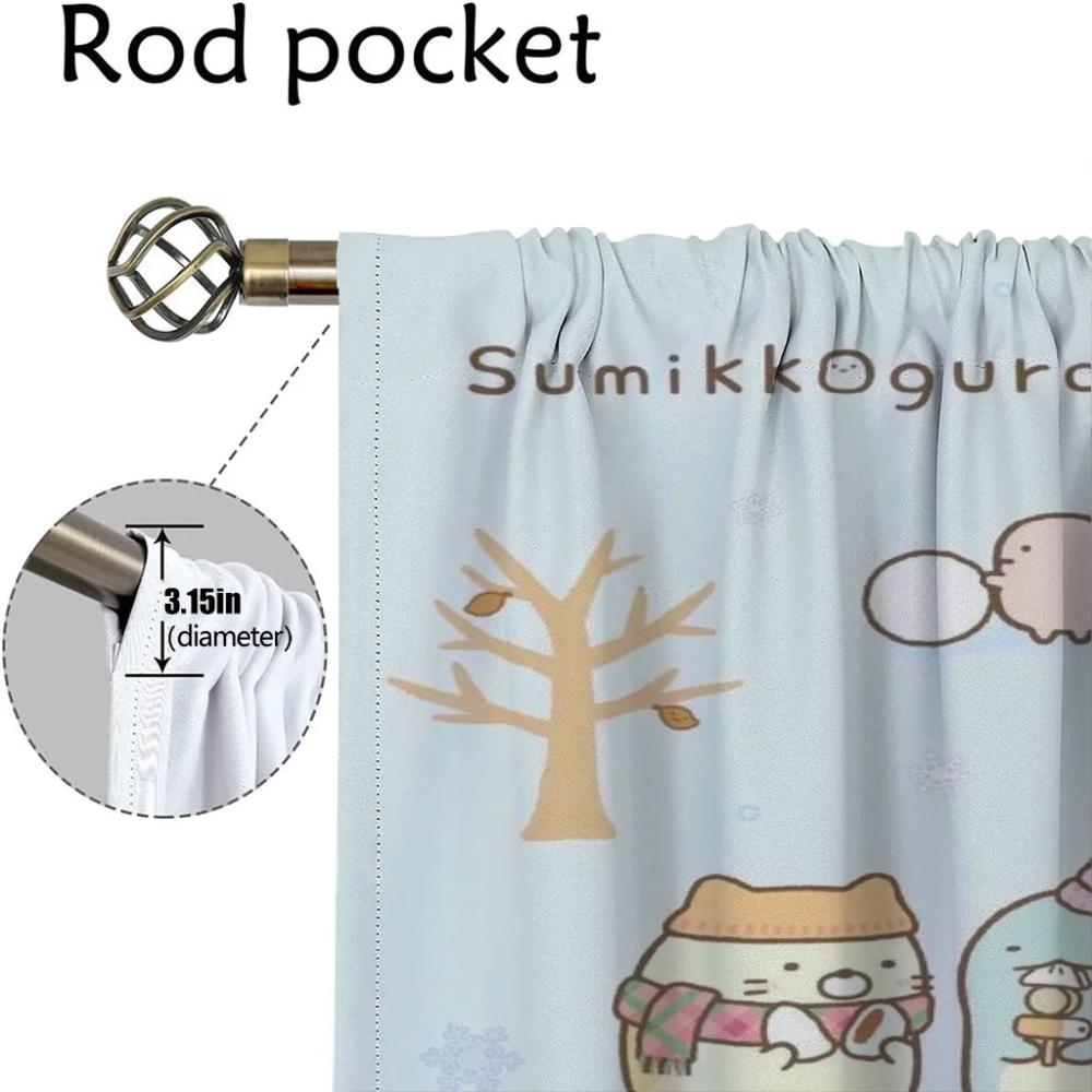 Modern Living Room Curtains for Camera Sumikkos Gurashis Blackout Curtain Halloween Decoration Partition Home Interior Curtains