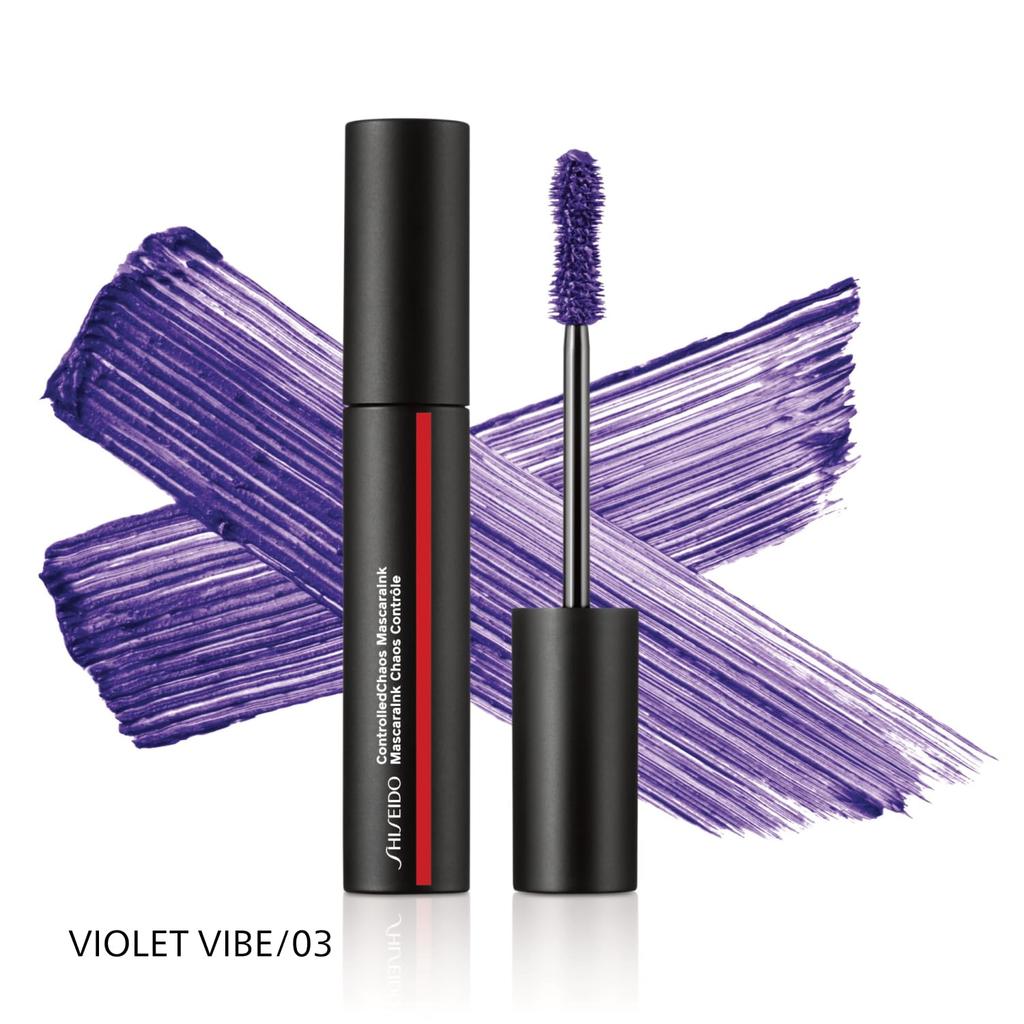SHISEIDO Makeup Control Chaos Mascara Ink 03 VIOLET VIBE 9g Mascara Brush Volume Rich Color Payoff Shiseido