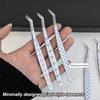 Metal Curved Stickers Tweezers Anti-static High Precision False Eyelash Tweezers Cartoon Eyelash Curler Miniature Scene Stickers