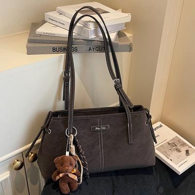 Retro Simple Large-capacity Handbag Women's Winter New High-value Underarm Bag Commuter Shoulder Bag