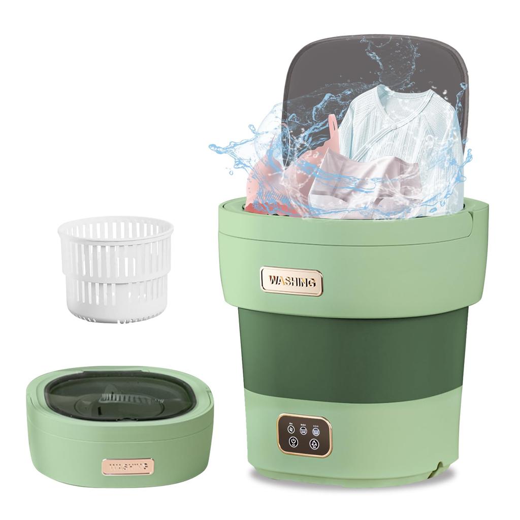 Adotpo Foldable Mini Washing 12L Large Portable Washing Machine with Manual Spin Perfect for Underwear and Baby and Single Living Machine, Capacity,