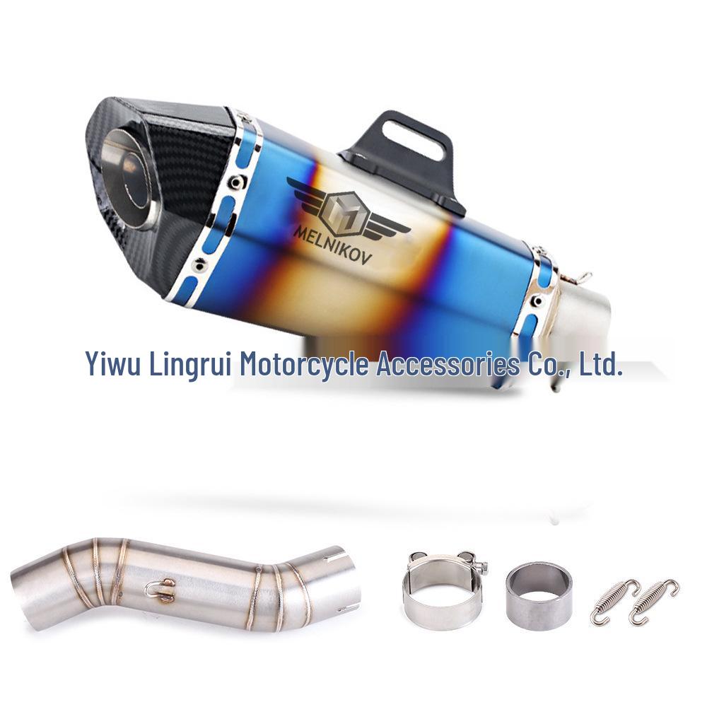 Flame Motorcycle Exhaust Pipe for CBR500F, CBR500X, CBR400F - Modified Middle