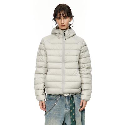 Winter New Ribs Down Jacket Hooded Thin Top Thickened Light Padded Jacket Jacket Loose Warm Liner