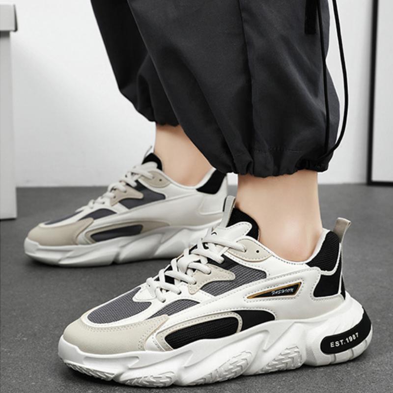 New Trend Men's Sneaker Platform Breathable Casual Shoes Mesh Lace Up Running Shoes Men Versatile Walking Shoe Zapatillas Hombre