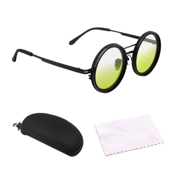 Ochelari de soare reglabili cu tentă pentru bărbați și femei, ochelari de soare polarizați rotunzi cu protecție UV, ochelari de soare retro cu cerc, cu lentile gradiente, pentru pescuit la plajă, conducere
