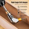 90 Degree Angle Driver Adapter Dual Bearing Offset Adapter Drill Accessory  Narrow Area Install