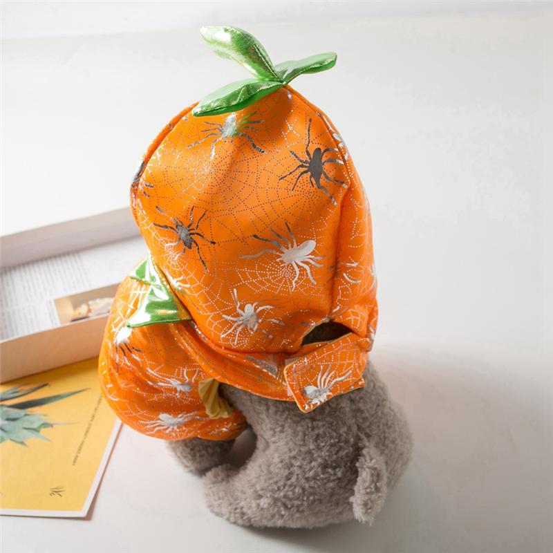 

BAAU Dog Cat Halloween Pumpkin Costume,Pet Cosplay Costumes,Puppy Warm Outfits Hoodie Animal Autumn Winter Clothes