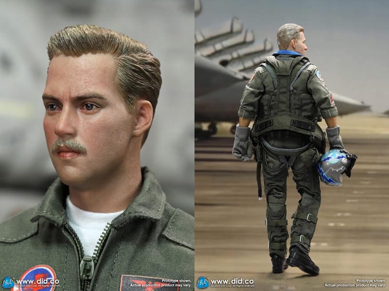 DID Scale Figure US Navy Fighter Pilot Tom Nick MA80182 US Navy Top Pilots Tom and Nick Movie 1/6 F-14 - & F-14